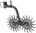 Double wheel rotary hoe element